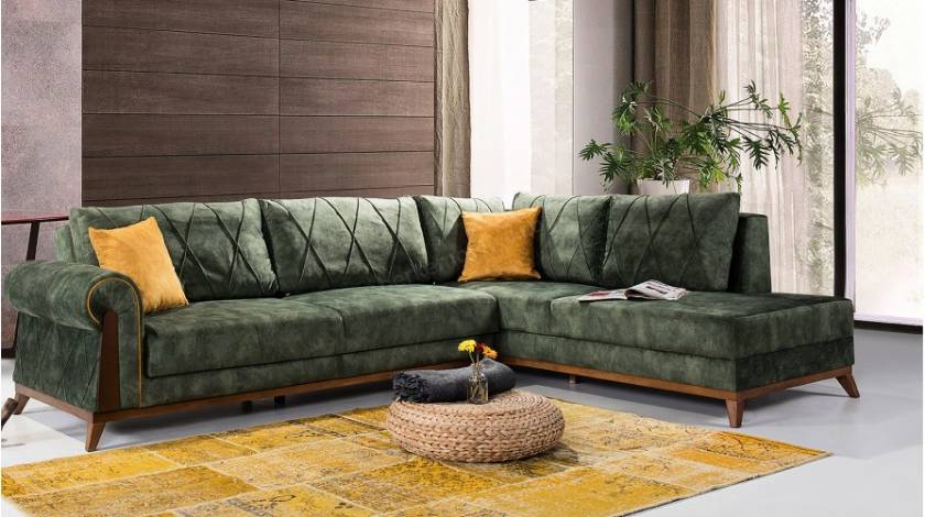 Modern corner sofa small size with lounge l shaped corner sofa