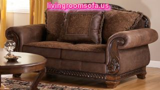  Carved Wood Classic Sofa Ashley Furniture