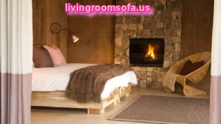 Contemporary Sofas And Chairs For Bedroom,bedroom Has Got Fire Place For Decoration