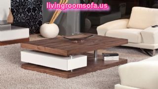 Modern And White,brown Contemporary Coffee Tables