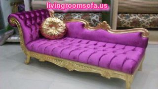  Purple Josephine Bedroom Chaise Lounge