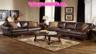  Ashley Furniture Axiom Leather Living Room Set