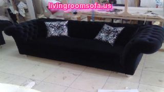  Beautiful Black Chesterfield Couch For Living Room Design Idea