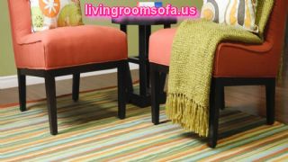  Colored Stripes Area Rugs For Living Room