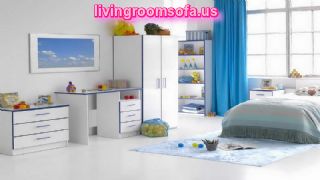 Fine Childrens Furniture With Blue Curtain