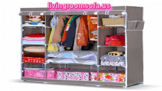  Folding Wardrobe Closet Clothes Storage Organizer Portable