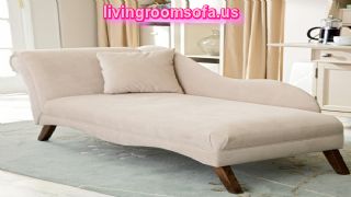 White And Modern Contemporary Chaise