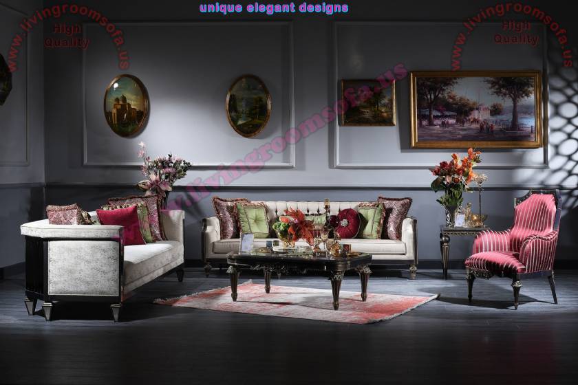 Elite Luxury Living Room Sofa Set Elegance art decor concept