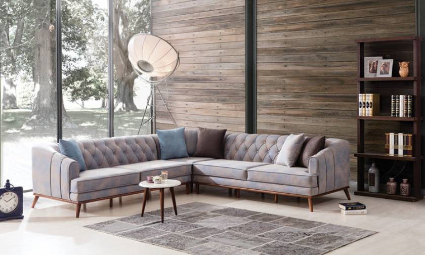 Sectional furniture sets modern design L shape sectional sofa set ...