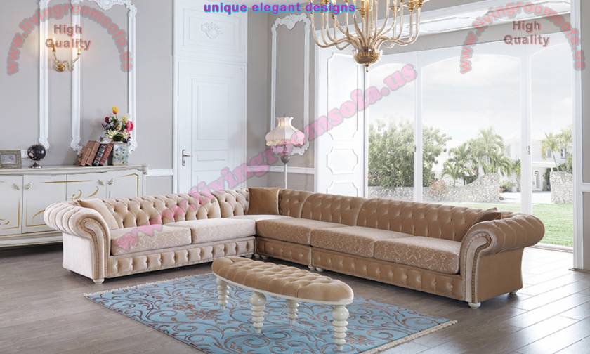 Large Chesterfield Corner Sofa Design