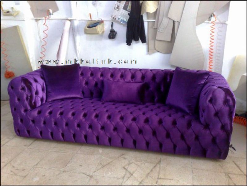 Purple Chesterfield Sofa New Style