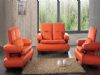 Modern Orange Sectional Sofa Set 3-2-1 Orange Leather Sofa Burnt Orange Sectional Sofa