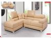 Modern Leather Sectional Beige Corner Sofa